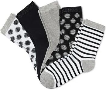 Tchibo - 5 Paar Socken - Schwarz/Gestreift -Kinder - Gr.: 31-34 Polyester 1x 31-34