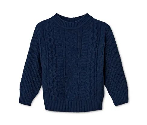 Tchibo - Strickpullover - Dunkelblau -Kinder - Gr.: 134/140 Polyester  134/140