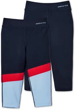 Tchibo - 3/4-Sporttights mit recyceltem Material im Set - Dunkelblau -Kinder - Gr.: 170/176 Polyester 1x 170/176