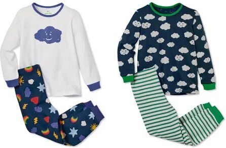 Tchibo - 2 Pyjamas aus Bio-Baumwolle - Weiss/Gestreift -Kinder - 100% Baumwolle - Gr.: 122/128 Baumwolle 1x 122/128