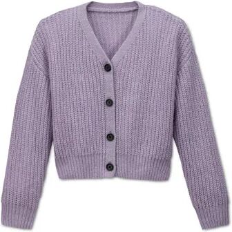 Tchibo - Strickjacke - Violett -Kinder - Gr.: 122/128 Polyamid  122/128