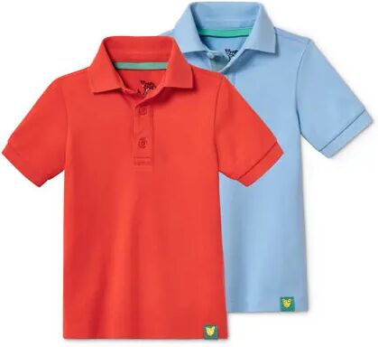 Tchibo - 2 Poloshirts - Hellblau -Kinder - Gr.: 122/128 Baumwolle 1x 122/128