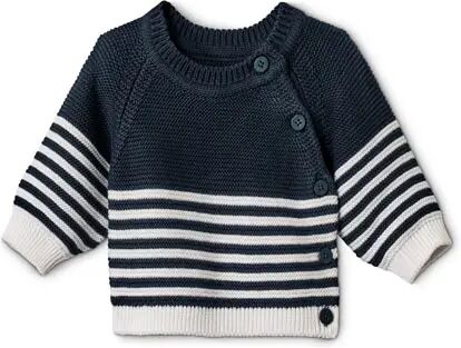 Tchibo - Baby Baumwoll-Strickpullover - Dunkelblau/Gestreift -Baby - 100% Baumwolle - Gr.: 86/92 Baumwolle  86/92