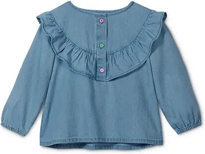 Tchibo - Chambray-Bluse - Dunkelblau -Kinder - 100% Baumwolle - Gr.: 134/140 Baumwolle Blue 134/140