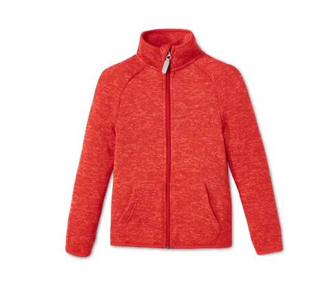 Tchibo - Strick-Fleecejacke - Orange/Meliert -Kinder - Gr.: 122/128 Polyester  122/128