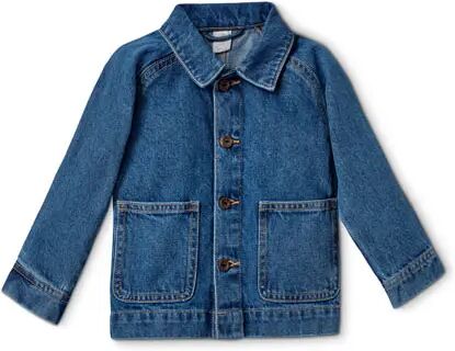 Tchibo - Baumwoll-Denim-Jacke - Dunkelblau -Kinder - 100% Baumwolle - Gr.: 122/128 Baumwolle Blue 122/128