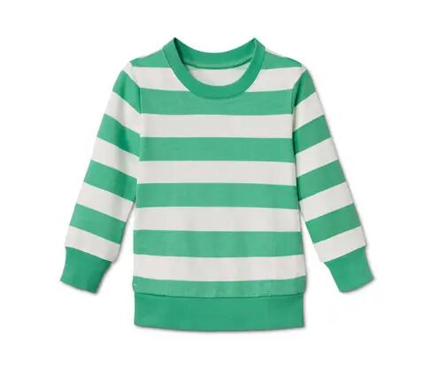 Tchibo - Baumwoll-Sweatshirt - Hellgrau/Gestreift -Kinder - 100% Baumwolle - Gr.: 98/104 Baumwolle  98/104