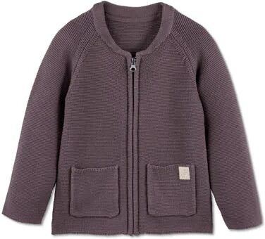 Tchibo - Baumwoll-Strickjacke - Dunkellila -Baby - 100% Baumwolle - Gr.: 86/92 Baumwolle  86/92