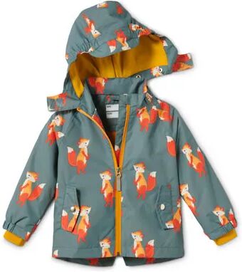 Tchibo - Thermo-Regenjacke mit recyceltem Material - Grau -Kinder - Gr.: 122/128 Polyester Grau 122/128