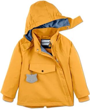 Tchibo - Thermo-Regenjacke mit asymmetrischem Reissverschluss - Gelb -Kinder - Gr.: 122/128 Polyester Gelb 122/128