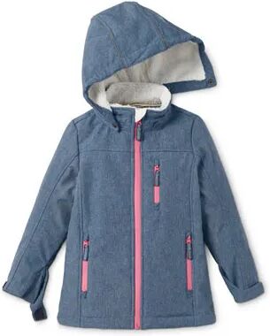 Tchibo - Softshelljacke aus recyceltem Material - Dunkelblau/Meliert -Kinder - Gr.: 158/164 Polyester Blue 158/164