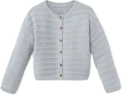 Tchibo - Strickjacke - Grau -Kinder - Gr.: 122/128 Baumwolle  122/128