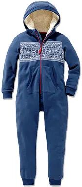 Tchibo - Kinder-Lounge-Overall - Weiss -Kinder - Gr.: 158/164 Polyester Blau 158/164