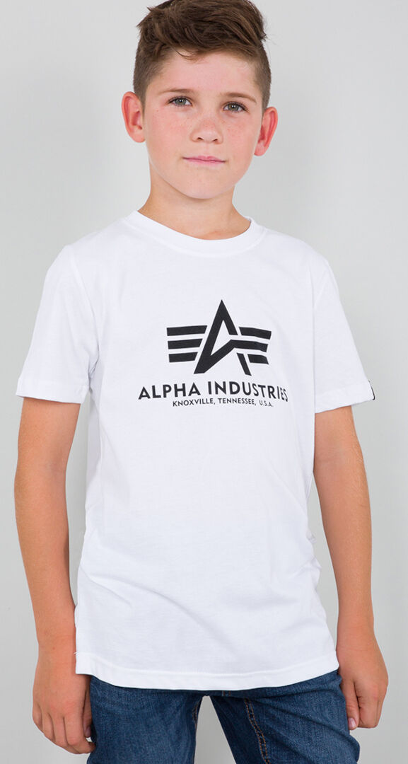Alpha Industries Basic Dětské tričko 12 léta Bílá