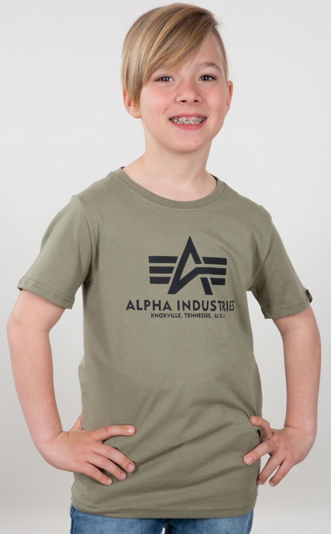 Alpha Industries Basic Dětské tričko 14 léta Zelená