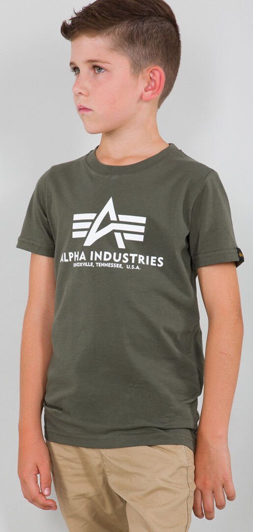 Alpha Industries Basic Dětské tričko 14 léta Zelená