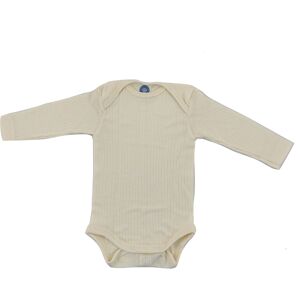 Cosilana Baby-Body (Langarm) aus Baumwolle/Wolle/Seide - 50 / 56 01 Natur