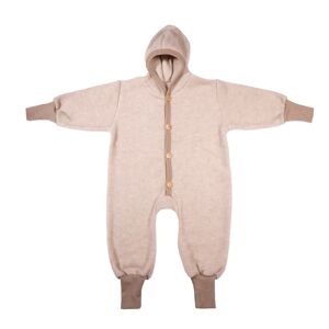 Cosilana Overall mit Bund aus Woll-/Baumwollfleece - 100 Beige 74 / 80