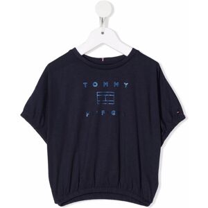 Tommy Hilfiger Junior T-Shirt mit Logo-Print - Blau 4/5/10 Unisex