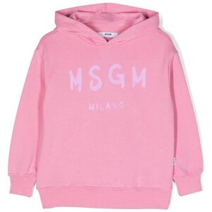 MSGM Kids Hoodie mit tiefen Schultern - Rosa 4 J./8 J./12 J./14 Jahre/6 J. Unisex