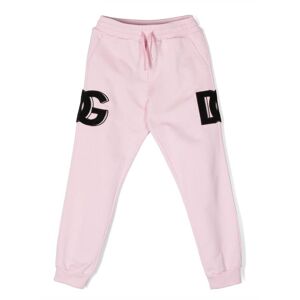 Dolce & Gabbana Kids Jogginghose mit Logo-Patch - Rosa 10/12 Unisex