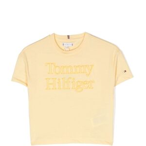 Tommy Hilfiger Junior T-Shirt mit Logo-Stickerei - Gelb 4/5/8/10/14/16/12/3/6 Unisex