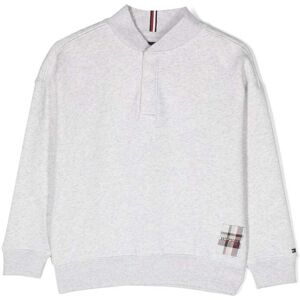 Tommy Hilfiger Junior Sweatshirt mit Streifendetail - Grau 4/5/6/8/10/12/14/16 Unisex