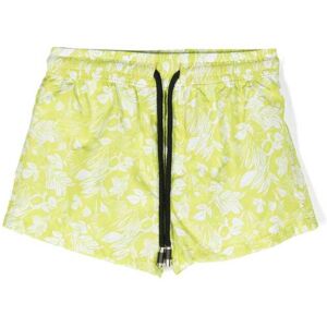 Paolo Pecora Kids Badeshorts mit Blatt-Print - Grün 8 J./10 J./12 J./14 yrs Unisex