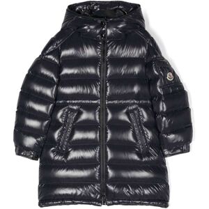 Moncler Enfant logo-patch hooded padded jacket - Blau 4/8/10/12/14 Unisex