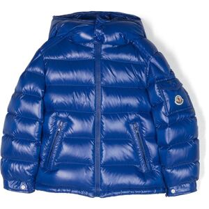 Moncler Enfant logo-patch padded coat - Blau 10/12/4/8/14 Unisex