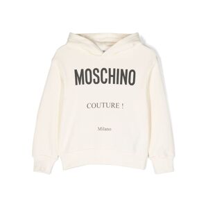 Moschino Kids logo-print cotton hoodie - Nude 4/8/10/12 Unisex