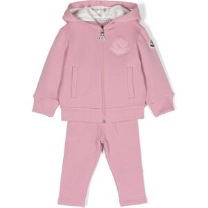 Moncler Enfant logo-patch cotton trousers set - Rosa 6/9/9/12/12/18/18/24 Unisex