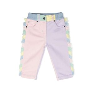 Stella McCartney Kids colour-block frayed jeans - Rosa 9 M./12 M./18 M./24 M./36 M./6 M. Unisex
