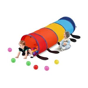 VEVOR Spieltunnelzelt Kleinkinder 1540x1385x460mm buntes Pop-Up-Raupen-Kriechtunnel, zusammenklappbares Geschenk für Jungen und Mädchen, Kriechtunnel für drinnen und draußen, mehrfarbig