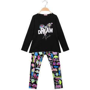 Hope Star 2-teiliges Set für Mädchen, T-Shirt + Leggings mit Aufdruck Sets 3-16 Jahre alt Mädchen Schwarz Größe 10