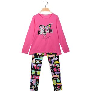 Hope Star 2-teiliges Set für Mädchen, T-Shirt + Leggings mit Aufdruck Sets 3-16 Jahre alt Mädchen Fuchsie Größe 10