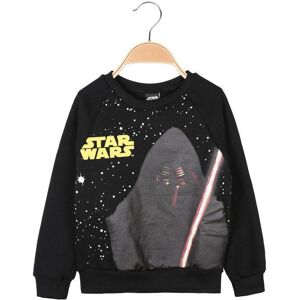 Disney Star Wars Kinder-Sweatshirt mit Rundhalsausschnitt und Fleece-Baumwolldruck Fleecepullover Junge Schwarz Größe 05/06