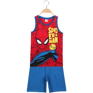 Marvel Spider-Man Kurzer Anzug für Jungen Tanktop + Bermudashorts Sets 3-16 Jahre alt Junge Rot Größe 09/10