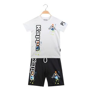 Kappa Kurzer Jungenanzug mit bedrucktem T-Shirt + Bermudashorts Sets 3-16 Jahre alt Junge Weiß Größe 14