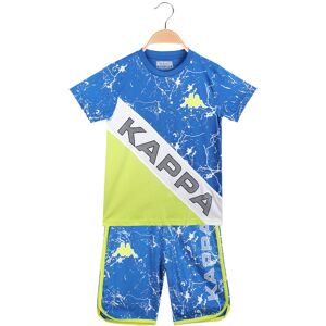 Kappa Kurzes Jungen-Outfit mit bedrucktem T-Shirt + Bermudashorts Sets 3-16 Jahre alt Junge Blau Größe 10