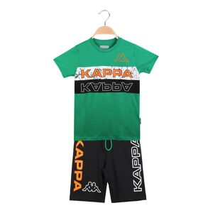 Kappa Kurzes Jungenset mit T-Shirt + Bermudashorts mit Aufdruck Sets 3-16 Jahre alt Junge Grün Größe 12