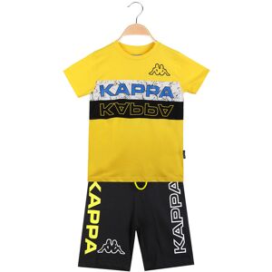 Kappa Kurzes Jungenset mit T-Shirt + Bermudashorts mit Aufdruck Sets 3-16 Jahre alt Junge Gelb Größe 12