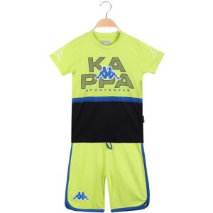 Kappa Kurzes Sportoutfit für Jungen mit T-Shirt + Bermudashorts Sets 3-16 Jahre alt Junge Grün Größe 12