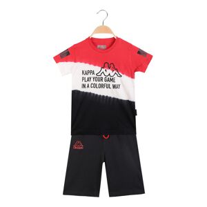 Kappa Kurzes Sportoutfit für Jungen mit T-Shirt + Bermudashorts Sets 3-16 Jahre alt Junge Rot Größe 12
