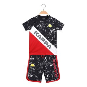 Kappa Kurzes Sportset für Kinder mit T-Shirt + Bermudashorts Sets 3-16 Jahre alt Junge Blau Größe 06