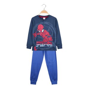 Marvel Spider-Man Langer Pyjama für Jungen aus warmer Baumwolle Pyjama Junge Jeans Größe 03/04