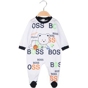 Mono Star Overall aus Baby-Baumwolle Baby Strampler Junge Weiß Größe 9/12M