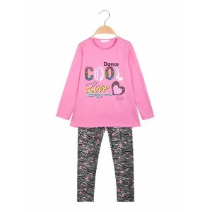 Pink Rabbit T-Shirt + Leggings für Mädchen Sets 3-16 Jahre alt Mädchen Rosa Größe 12