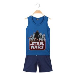 Star Wars Zweiteiliger ärmelloser Anzug für Kinder mit Aufdruck Sets 3-16 Jahre alt Junge Blau Größe 06