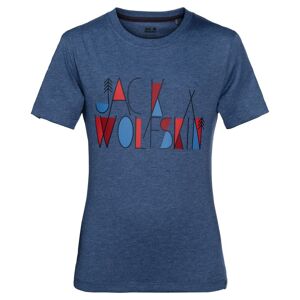 Jack Wolfskin Leichtes geschmeidiges Jungen T-Shirt. Farbe: Blau / Größe: 140